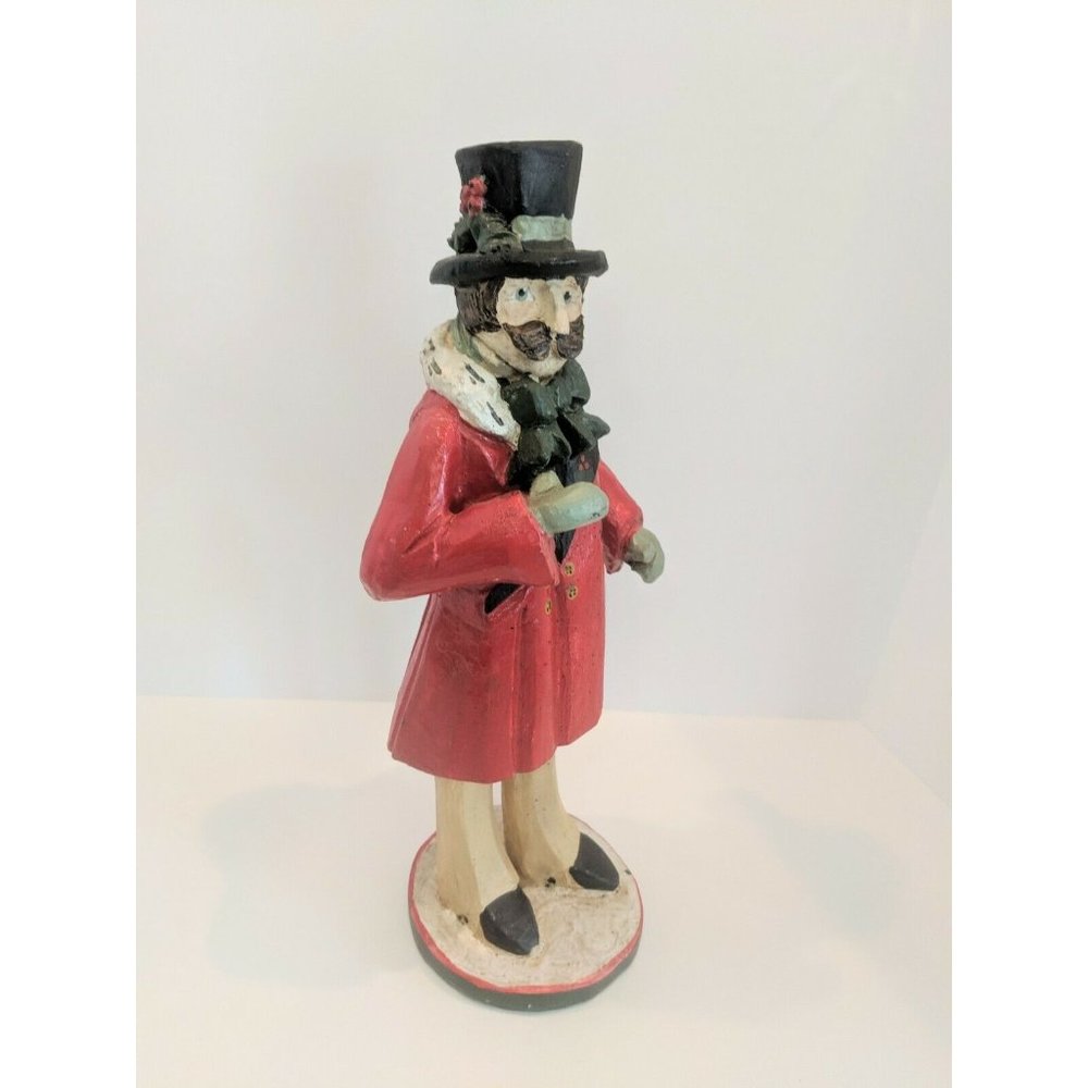 House of Hatten 12"tall Victorian Man On Christmas Day Denise Calla 1991 Caroler - Picture 4 of 7